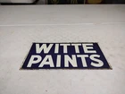 Vintage SST Witte Paints Tin Tacker Sign 16x8.5"