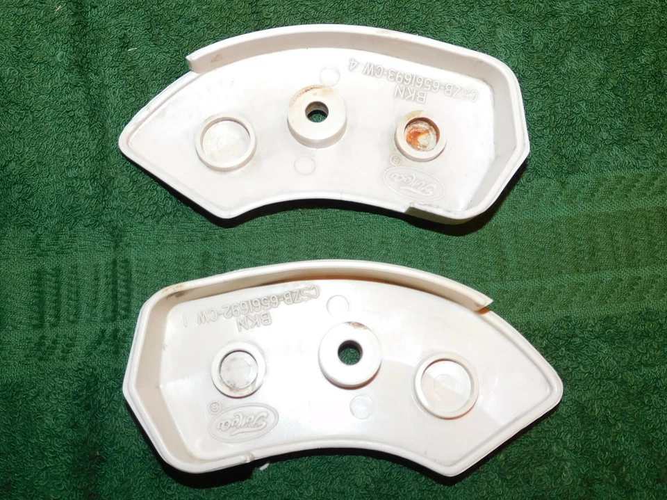 Mustang GT Shelby Cougar Xr7 1965 1966 1967 original L+R cubierta de bisagra de asiento pergamino Foto 3 de 3