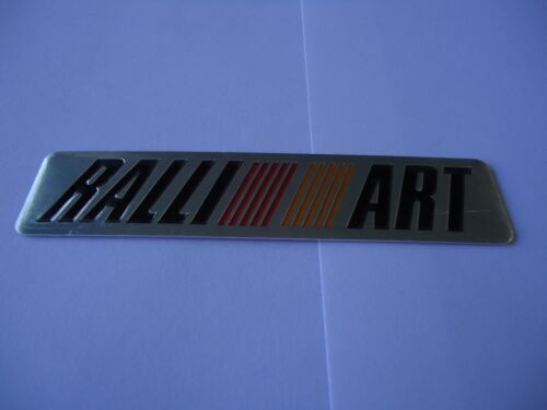CAR RALLIART SIDE FENDER TRUNK BADGE EMBLEM SILVER - Picture 1 of 2