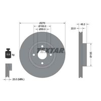 Textar 2X Bremsscheibe 92175903