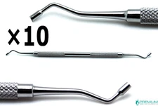 10× Dental Restorative Smooth Pluggers 2.4mm/2.7mm Double End Filling Instrument