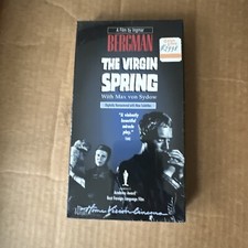 The Virgin Spring Ingrid Bergman Max Von Sydow Swedish/English Subtitles VHS New