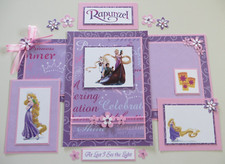 Disney Premade Scrapbook Page/Mat Set - Princess RAPUNZEL 15 pcs. 13