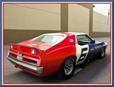 1972 AMC AMX Race car, Toolbox / Locker / Refrigerator Magnet, TOP QUALITY