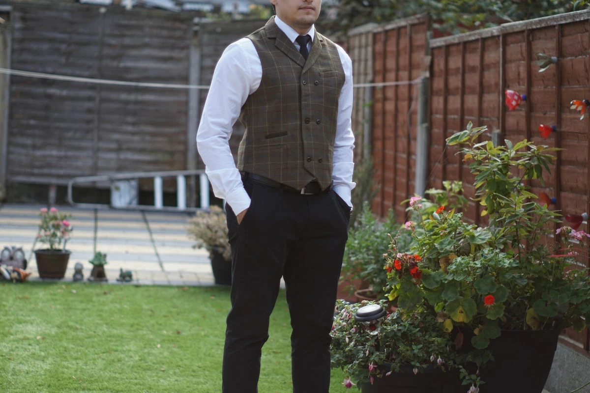 Tweed waistcoat ebay discount
