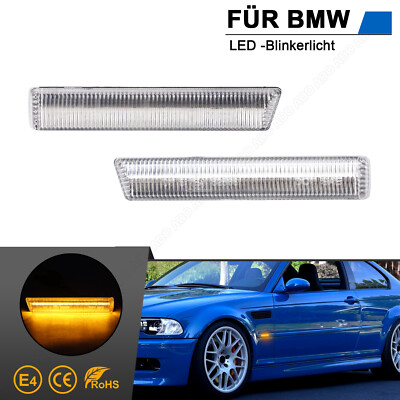 2x LED Side Indicator Blinker for BMW 3 Series E46 M3 Coupe Cabriolet | 2001-2006 Model
