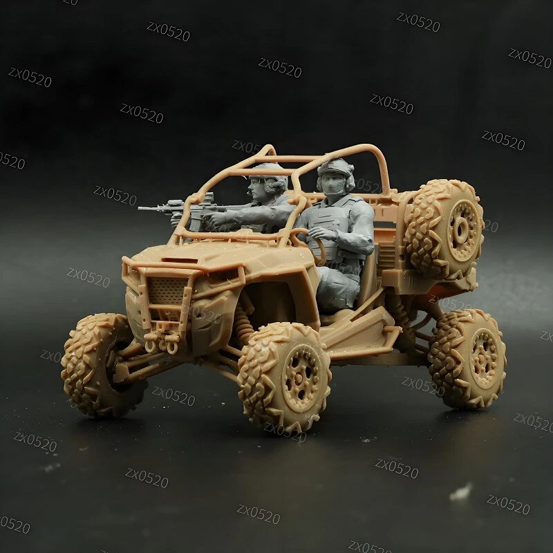 3D printed 1/72 US "MRZR-D2 Light Tactical All-Terrain Vehicle"+2 Soldiers Model - Image 2 of 4