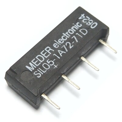[5pcs] SIL05-1A72-71D Reed Relay 5VDC 1A Coil 500 Ohm SIL4