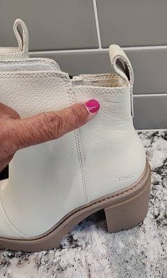 NWOT Tom's women's RYA BOOTS side zip leather Heeled booties ivory cream Sz 7.5 | eBay NWOT Tom's women's RYA BOOTS side zip leather Heeled booties ivory cream Sz 7.5 | eBay