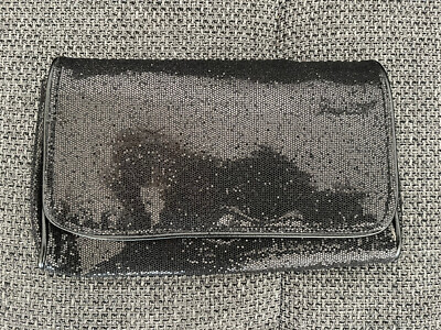 Clutch Glitzer schwarz, neu ungetragen