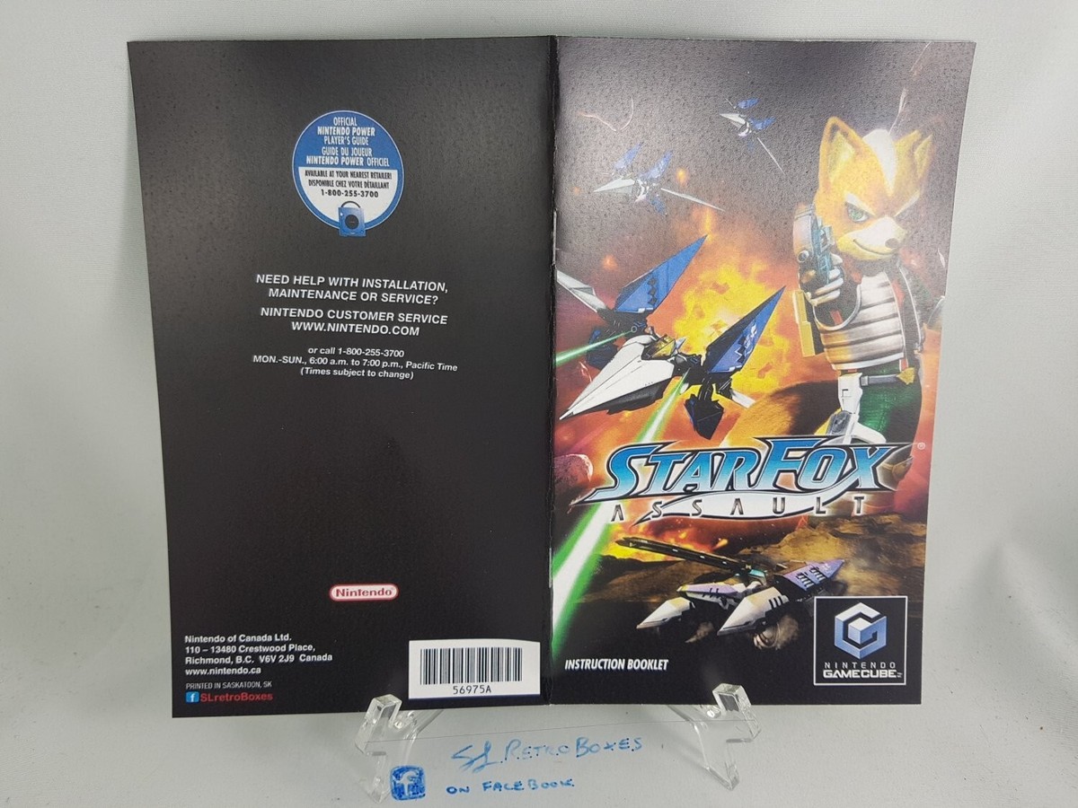 MANUAL GCN - STAR FOX ASSAULT Gamecube 'Replacement' Instruction
