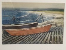 DONALD MOSS Original Framed Watercolor Painting - very rare