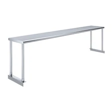 12 in. Deep x 72 in. Long Stainless Steel Single Tier Overshelf