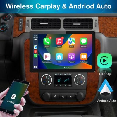 For 2007-2013 Chevrolet Silverado GMC Sierra Carplay Car Stereo Radio Android 12