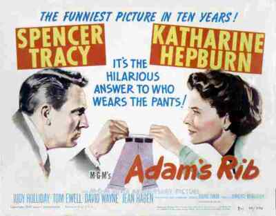 Adams Rib 1949 02 Film A4 Poster Druck 10x8