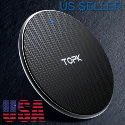 Wireless Fast Charger Charging Pad Dock for Samsung iPhone Android Cell Phone 