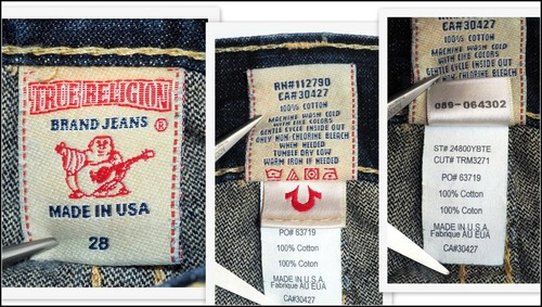 TRUE RELIGION Damen Straight Leg Dark Blue Wash RAINBOW BOBBY Jeans Gr. 28 - Bild 6 von 12