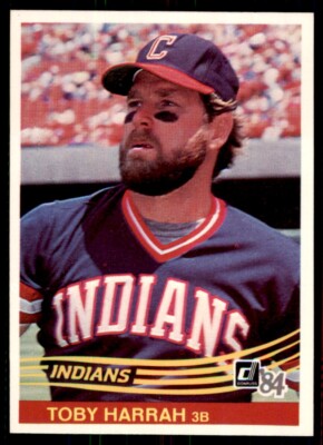 1984 Donruss Toby Harrah . Cleveland Indians #251