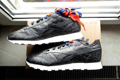 REEBOK CLASSIC SCHLANGEN SNAKE PRINT GREY BLACK GRAU SCHWARZ 42, 8, 10,5 NEU