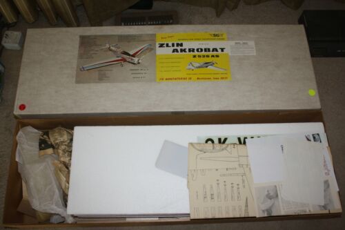 Sig manufacturing Zlin Akrobat (acrobat) 1/6 scale 70" R/C Kit Z 526 RC-23 MIB - Picture 2 of 2