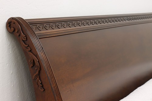 Henredon Vintage Carved Mahogany King Size Sleigh Bed #53830 - Picture 16 of 18