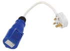Eagle 16 A High Current Outlet Socket to 13 A Plug Adaptor Lead