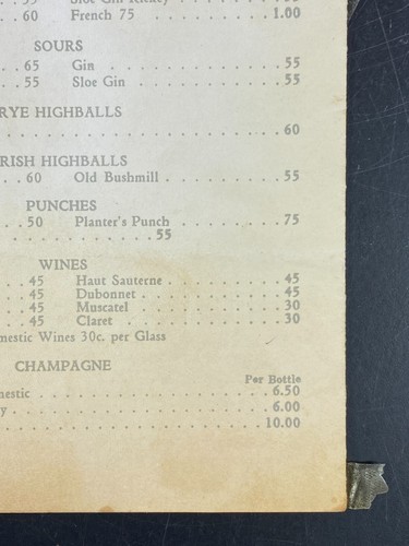 The Graemere Hotel Chicago Illinois Glass House Dec. 31 1948 Menu Vintage Rare - Picture 11 of 16