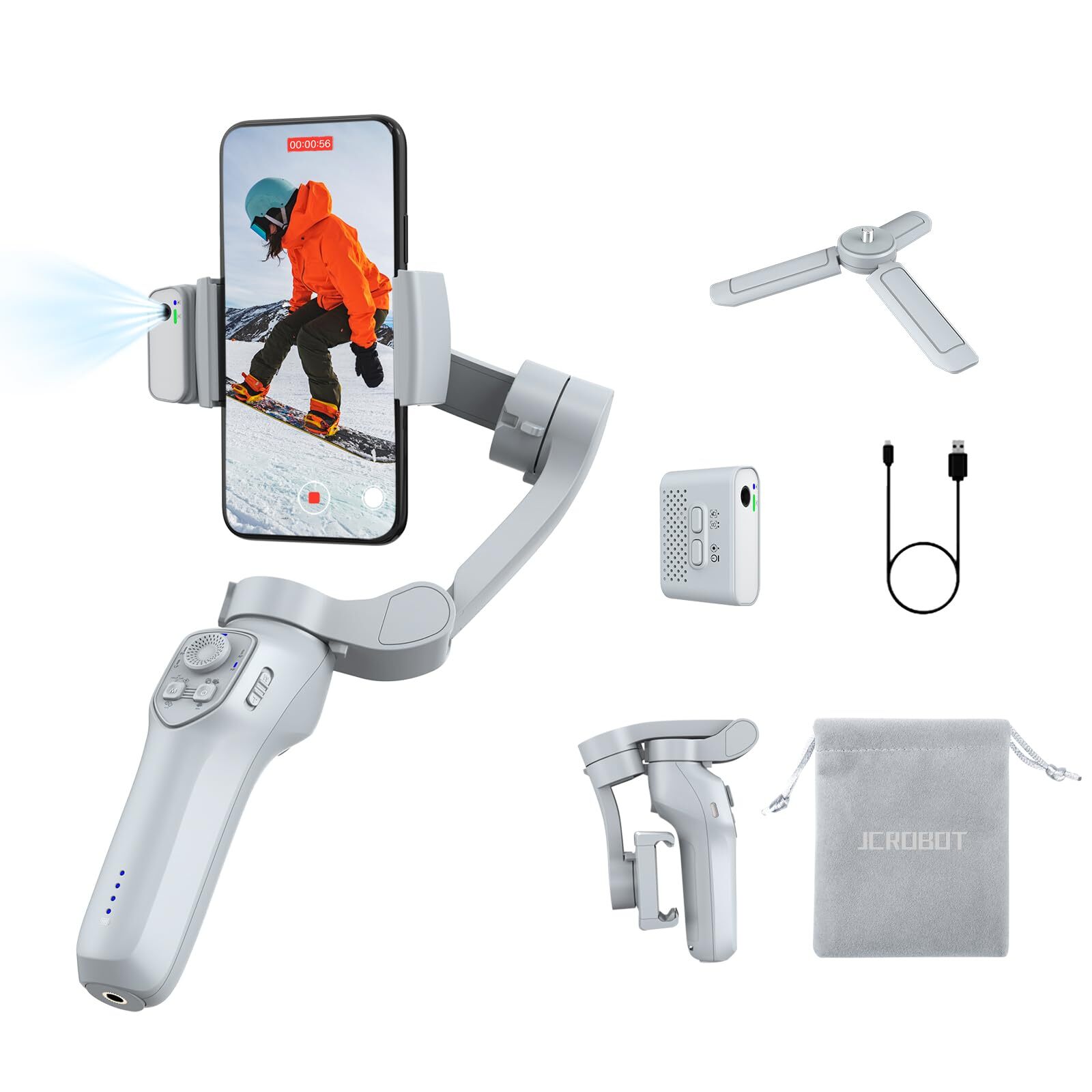3-Axis Phone Gimbal with Magnetic AI Active TrackerGimbal Stabilizer for Smar...
