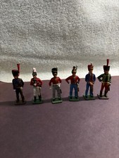 Lot of 6 Various Metal Lead European Soldiers - Heavy