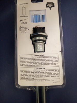 Heating Element 9002442 4500 240 Volt Screw in Flange replaces all 1 3/8u0026#034;  N.P.S | eBay