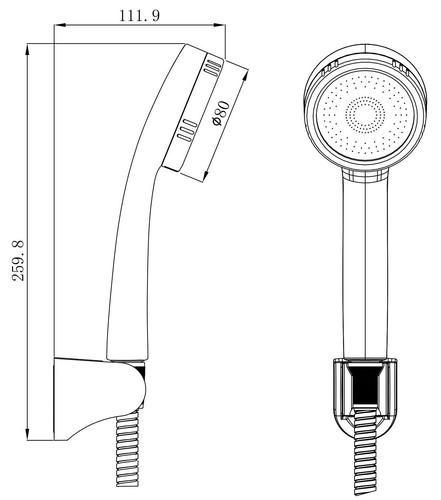 JOMOO Shower HeadsCharcoal Filtered High Pressure Powerful Rainfall Massage - Picture 6 of 15