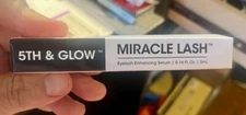 5th & Glow MIRACLE LASH - EyeLash Enhancing Serum (0.16fl oz/5ml) - NIB!