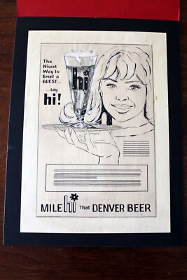 Tivoli Mile Hi - Denver Beer Ad Agency Original Artwork Mockup
