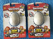 Lot of 2 DINO ISLAND SMASHERS Egg Smash Zuru 2023 NEW Sealed