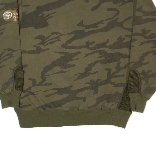 NARKOTIC Mens Sweatshirt Green S - Picture 6 of 6