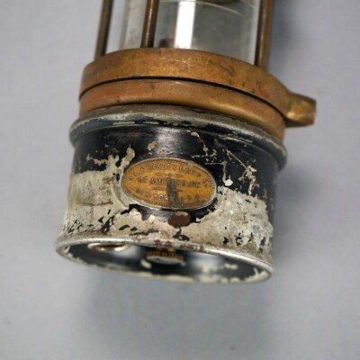 Antique Wolf Safety Lamp of America Co. New York, Coal Miners Lamp