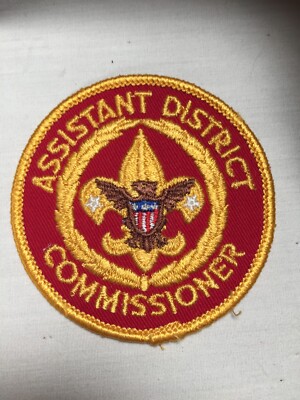 Assistant District Commissioner twill plastic back BSA Position Patch ...
