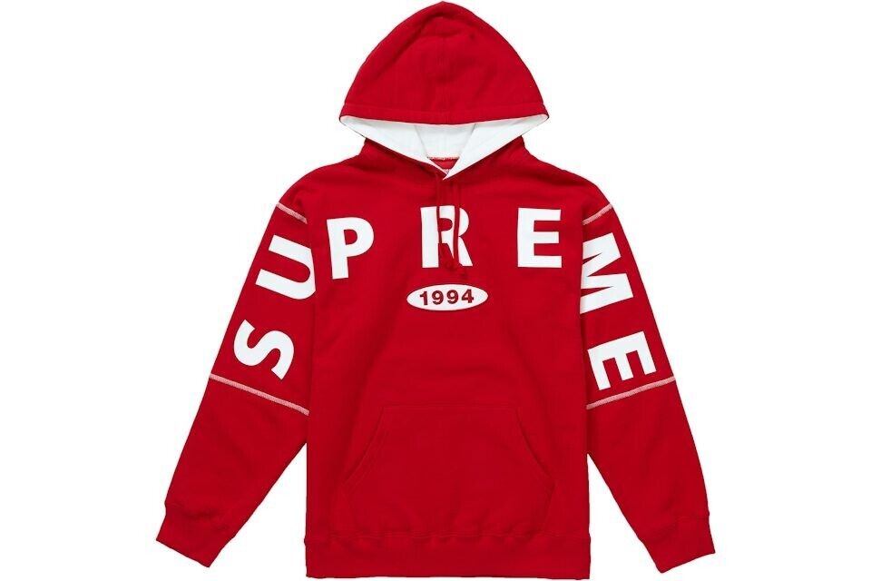Supreme Mens Medium Spread Logo Hooded Sweatshirt FW19 NEW Supreme Mens Medium Spread Logo Hooded Sweatshirt FW19 NEW