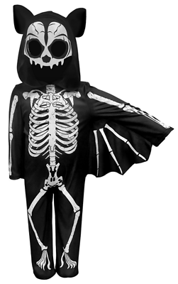 Skeleton Bat Costume Kids Fancy Dress Outfit Boys Girls Toddler Outfit