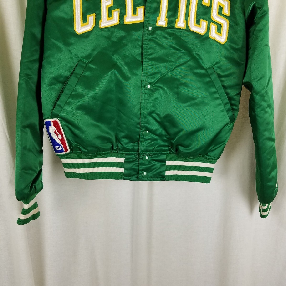 Vintage 80s NBA Starter Boston Celtics Green Satin Basketball
