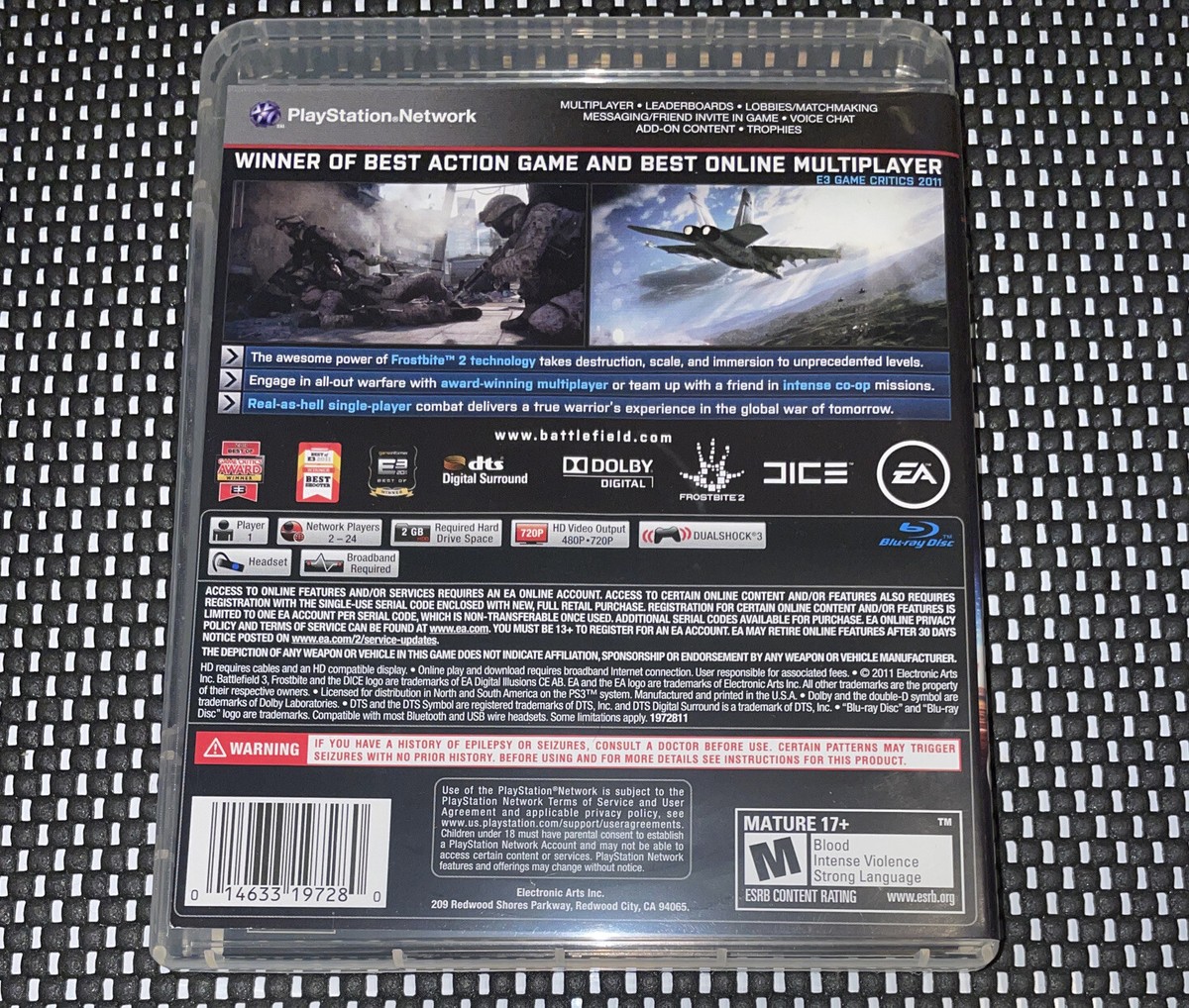 Battlefield 3 PlayStation 3 Video Game 2011 PS3 Complete With