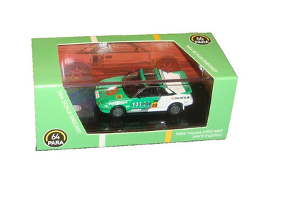 1985 TOYOTA MR2 MKI CAR - AW11 FUJIFILM - 1:64 SCALE - PARA 64