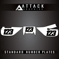 Attack Graphics Number Plate Backgrounds For Honda XR650L 2013