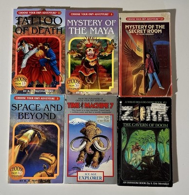 Lot of 6 Choose Your Own Adventure Books/Related Titles