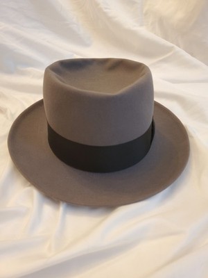 Vintage 1940s Royal Stetson Wool Fedora Size 3/4 Wide Oval With