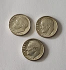 Lot of 3 1964 D Uncirculated Roosevelt Dimes - BU - 90% Silver