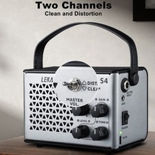 LEKATO Guitar Amp with Aux,Buletooth 10w Guitar Amplifier Distortion/Clean Tones