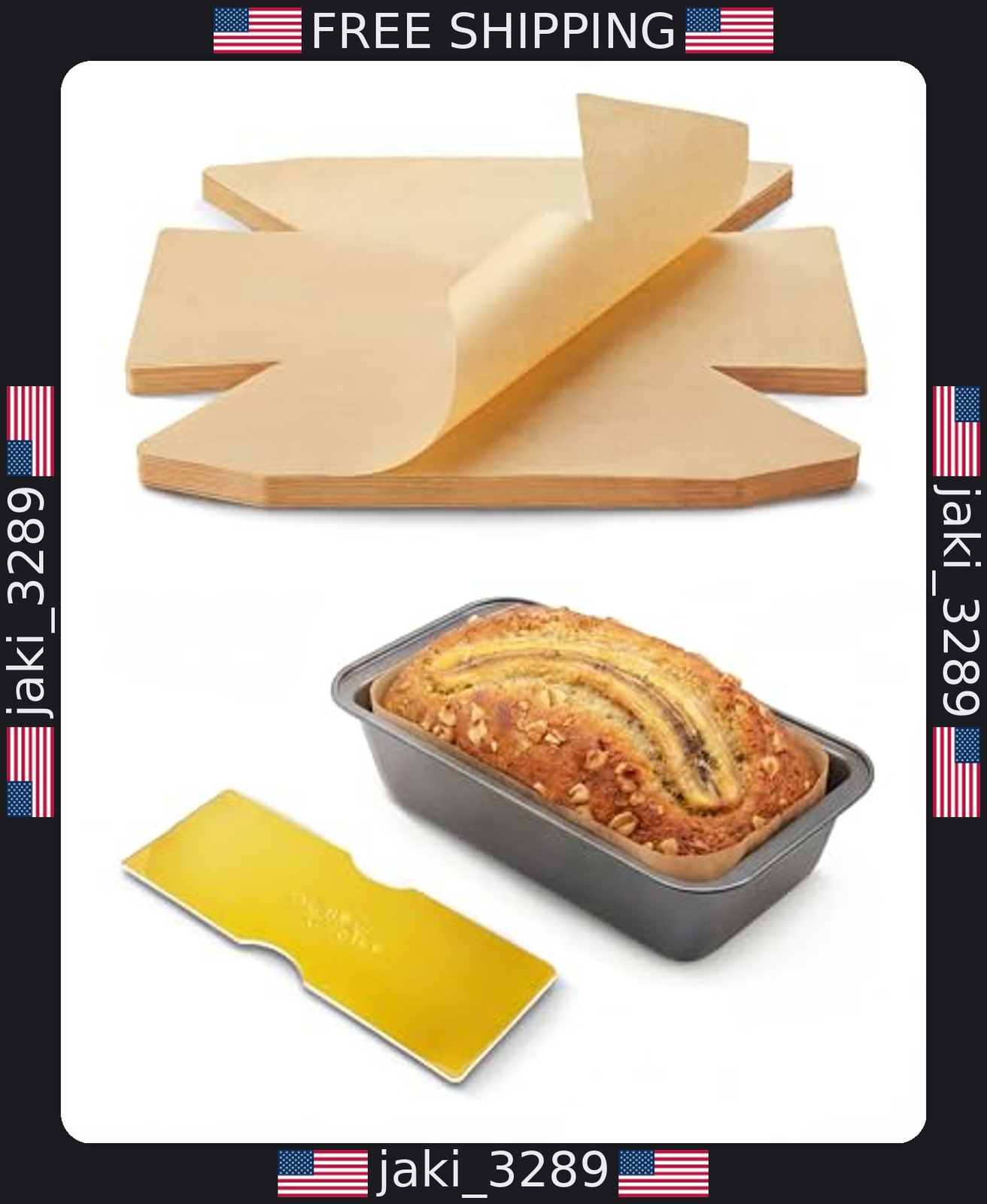 Parchment Loaf Pan Liners 9x5 Inch 100 Pack