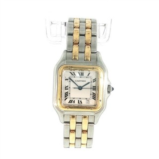VINTAGE LADIES CARTIER PANTHERE 83949 QUARTZ WRISTWATCH 18K YELLOW GOLD SS