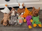 Vintage TY Beanie Babies Lot Of 10 No Hang Tags